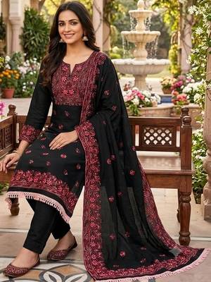 Art Silk Unstitched Dress Material 4
