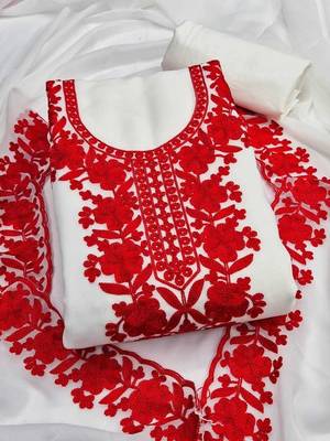 Embroidered Unstitched Dress Material 4