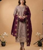 Embellished Unstitched Dress Material