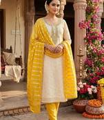 Embroidered Unstitched Dress Material