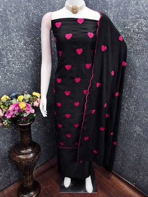 Embroidered Unstitched Dress Material 1