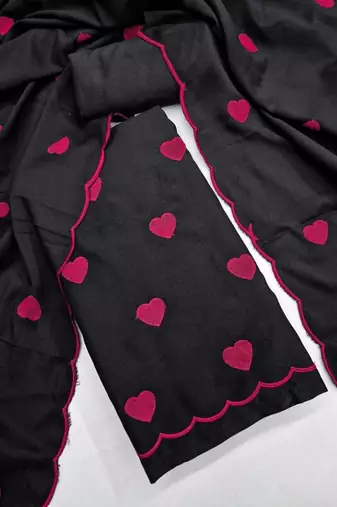 Embroidered Unstitched Dress Material