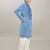 Boys striped thread work mandarin collar kurta with pyjamas