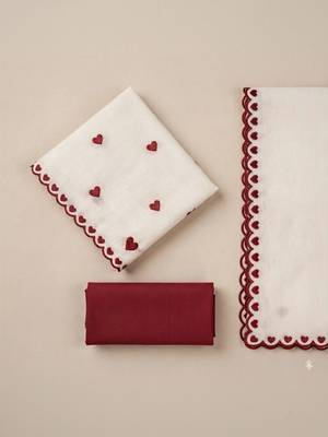 Embroidered Unstitched Dress Material 3