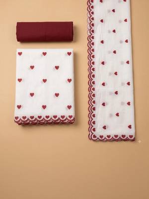 Embroidered Unstitched Dress Material 4