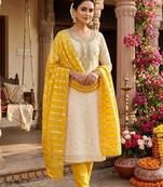 Embroidered Unstitched Dress Material