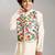 Boys mandarin collar straight kurta with pyjamas & nehru jacket