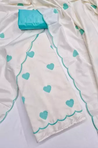 Embroidered Unstitched Dress Material