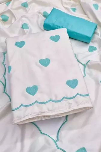 Embroidered Unstitched Dress Material