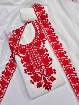 Embroidered Unstitched Dress Material 2