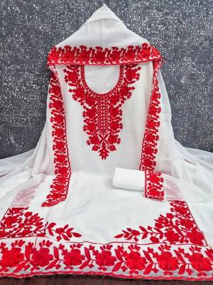 Embroidered Unstitched Dress Material 4