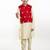 Boys embroidery mandarin collar kurta with pyjama & nehru jacket
