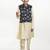Boys printed regular kurta with pyjamas & nehru jacket