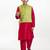 Boys solid kurta with pyjama & nehru jacket