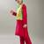 Boys solid kurta with pyjama & nehru jacket