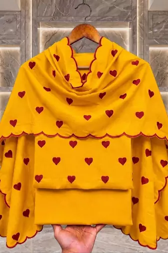 Embroidered Unstitched Dress Material