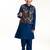 Boys band collar kurta with pyjamas & nehru jacket