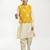Boys floral printed kurta with pyjama & nehru jacket
