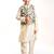 Boys floral embroidered kurta with pyjamas & waistcoat