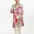 Boys floral printed mandarin collar regular kurta with pyjamas