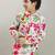 Boys floral printed mandarin collar regular kurta with pyjamas