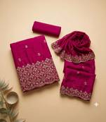 Embellished Unstitched Dress Material