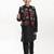 Boys floral embrodied mandarin collar kurta with pyjamas & nehru jacket