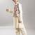 Boys long sleeve kurta & pyjamas with booti embroidery jacket