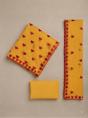 Embroidered Unstitched Dress Material 4