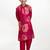 Boys floral printed mandarin collar regular kurta with pyjamas
