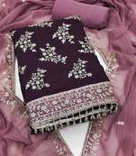 Embellished Unstitched Dress Material