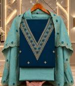 Embellished Unstitched Dress Material