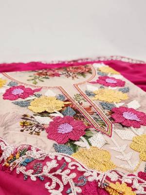 Embellished Unstitched Dress Material 5