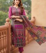 Embellished Unstitched Dress Material