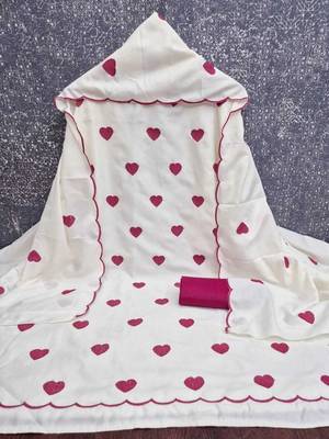 Embroidered Art Silk Unstitched Dress Material 3