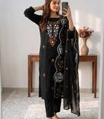Embellished Unstitched Dress Material