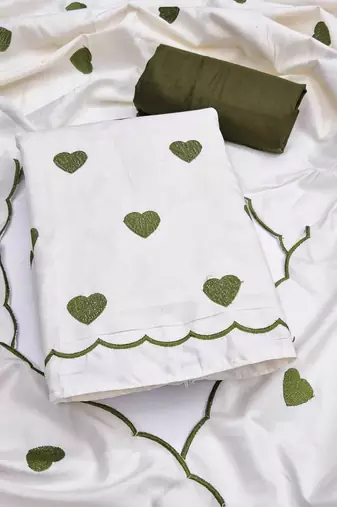 Embroidered Unstitched Dress Material