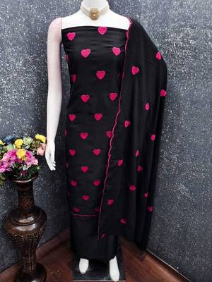 Embroidered Unstitched Dress Material 1