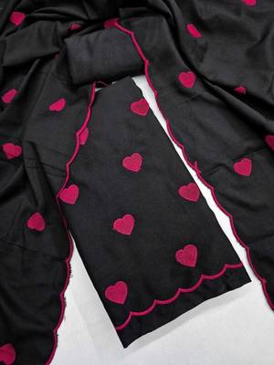 Embroidered Unstitched Dress Material 4