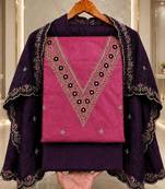 Embellished Unstitched Dress Material
