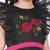 Girls floral embroidered sleeveless maxi net dress