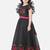 Floral printed keyhole neck fit & flare maxi dress