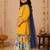 Girls floral embroidered regular thread work chanderi cotton kurta with sharara & with