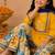 Girls floral embroidered regular thread work chanderi cotton kurta with sharara & with