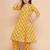 Girls ethnic motifs printed gotta patti pure cotton kurta with trousers