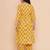 Girls ethnic motifs printed gotta patti pure cotton kurta with trousers