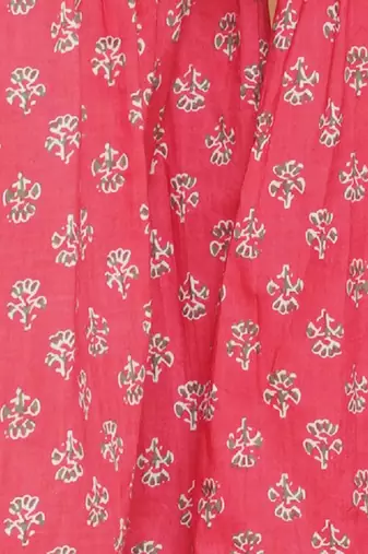 Girls printed gotta patti pure cotton kurta with sharara
