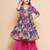Floral printed angrakha gotta patti pure cotton kurta with sharara