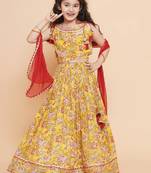 Girls printed ready to wear lehenga & blouse with dupatta