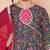 Girls floral printed angrakha gotta patti pure cotton kurta set